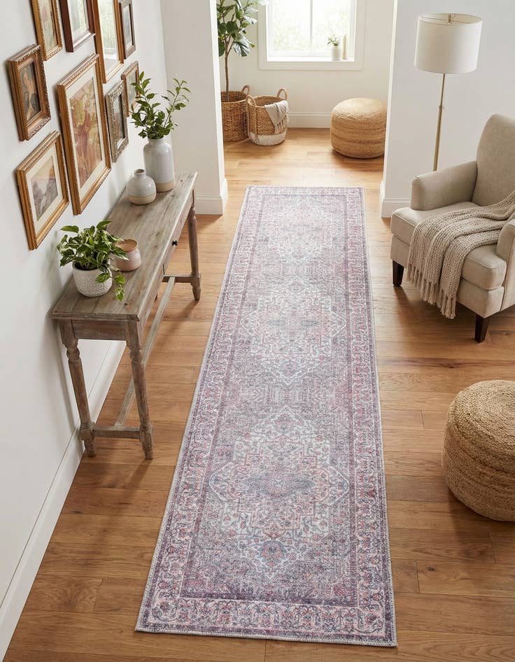 Detail image of 2' x 10'  Washable Mangata Runner Rug