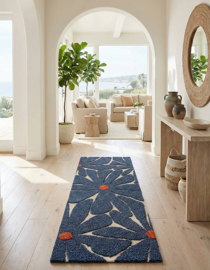 Detail image of 2' x 8' Handtufted Wool Runner Rug