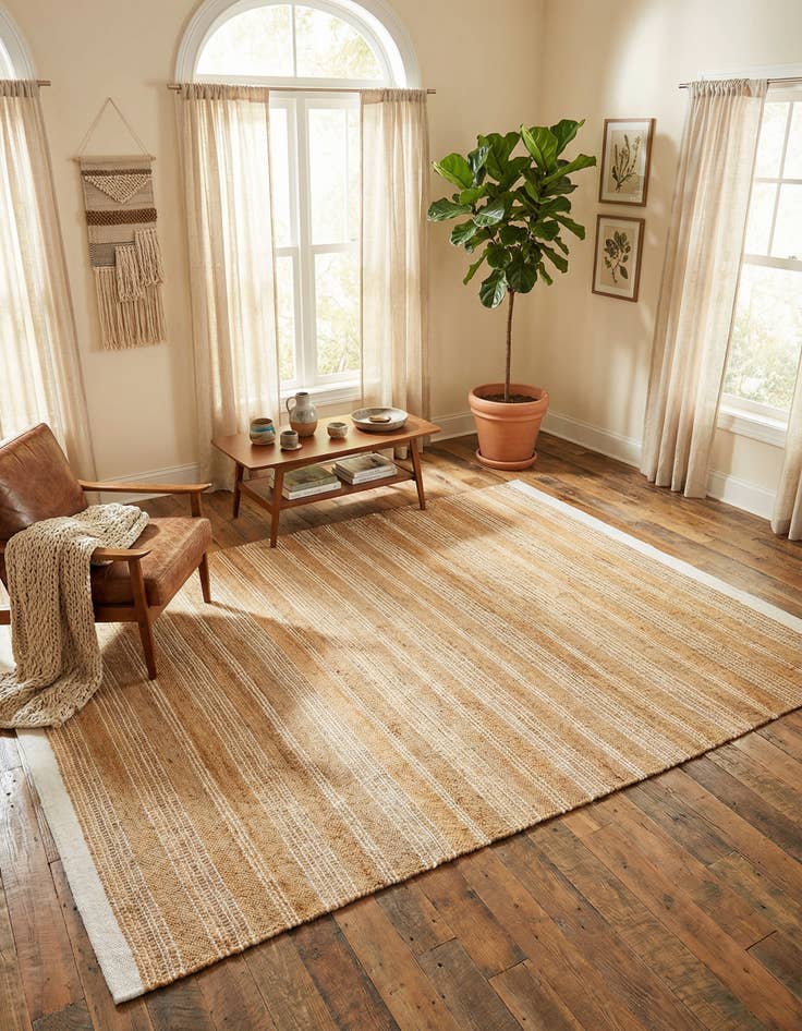 Detail image of 7' 10 x 10'  Hand Woven Lariat Rug