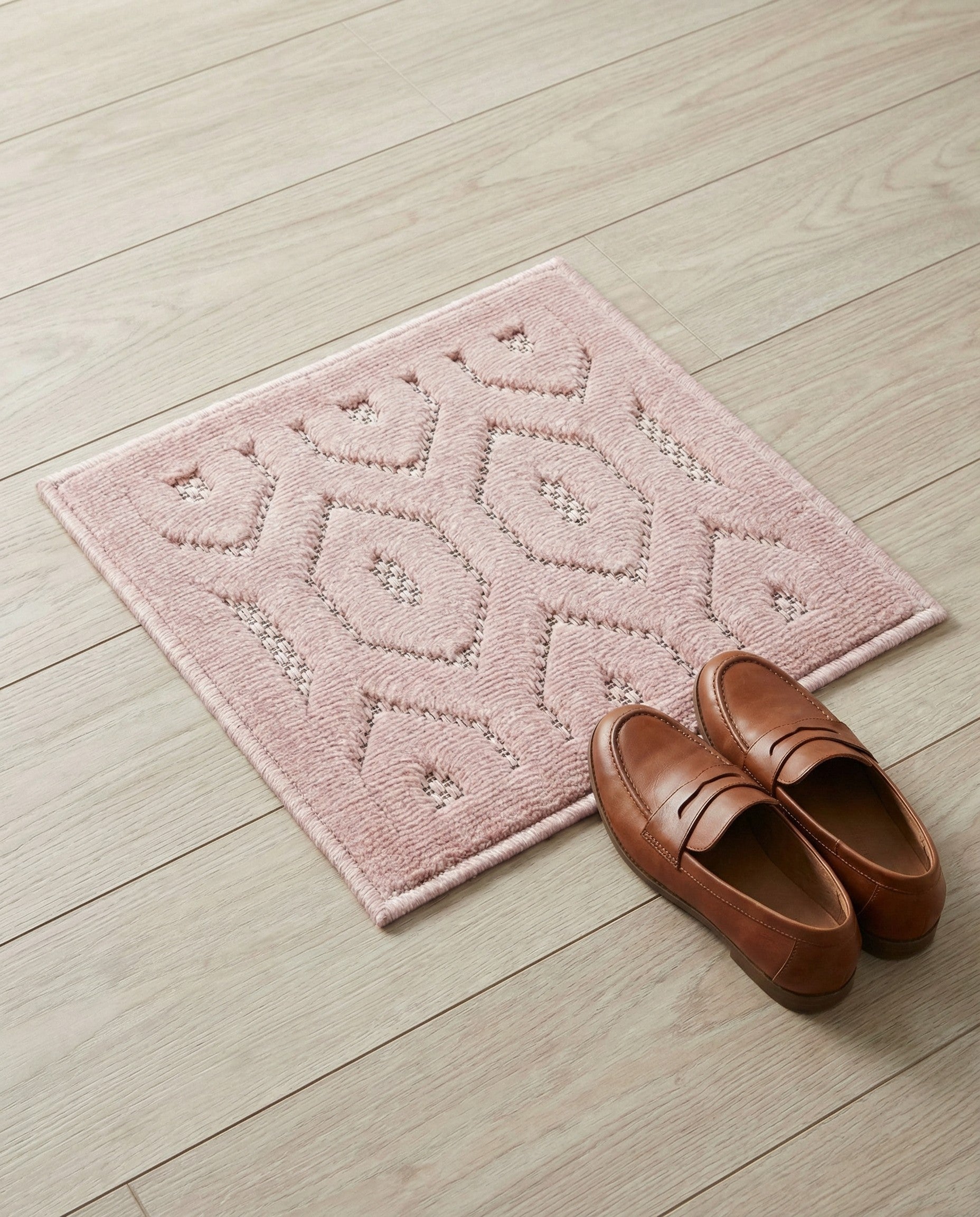 1' 4 x 1' 4 Easy-Clean Trellis Textured Indoor / Outdoor Sample Rug