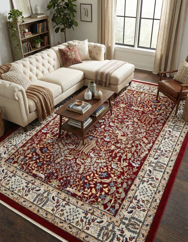 Detail image of 10' x 13' Nain Design Rug