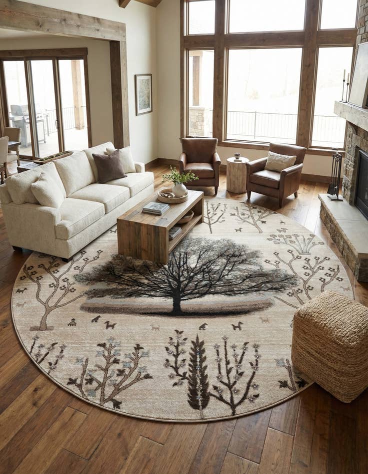 Detail image of 7' 10 x 7' 10 Laguna Round Rug