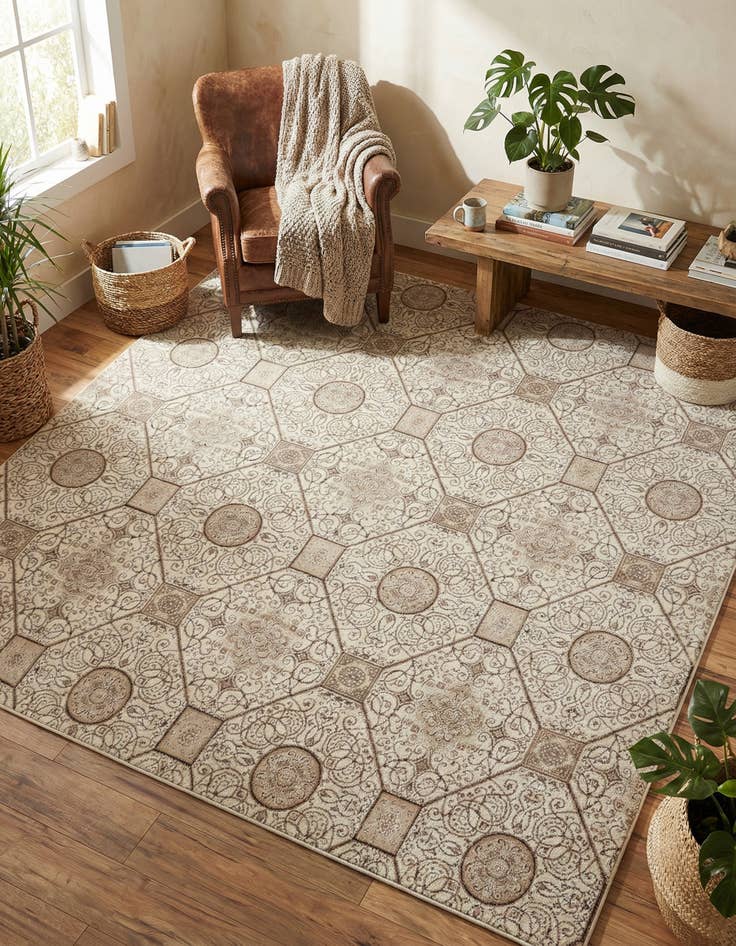 Detail image of 8' x 8' Himalaya Square Rug