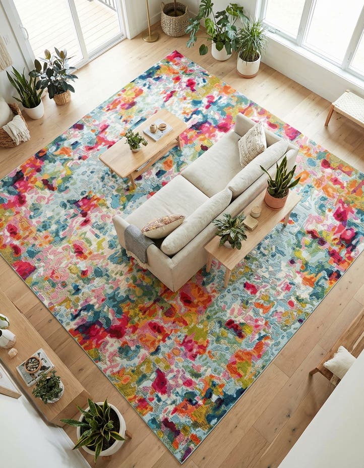10' x 10' Washable Theia Square Rug