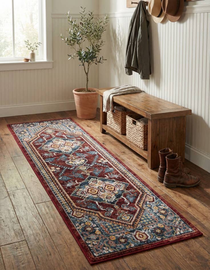 Detail image of 2' x 6' Kamala Washable Runner Rug