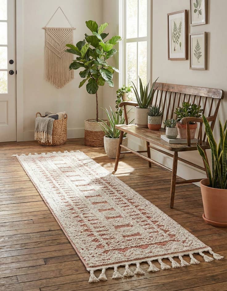 Detail image of 2' x 8' Boho Runner Rug