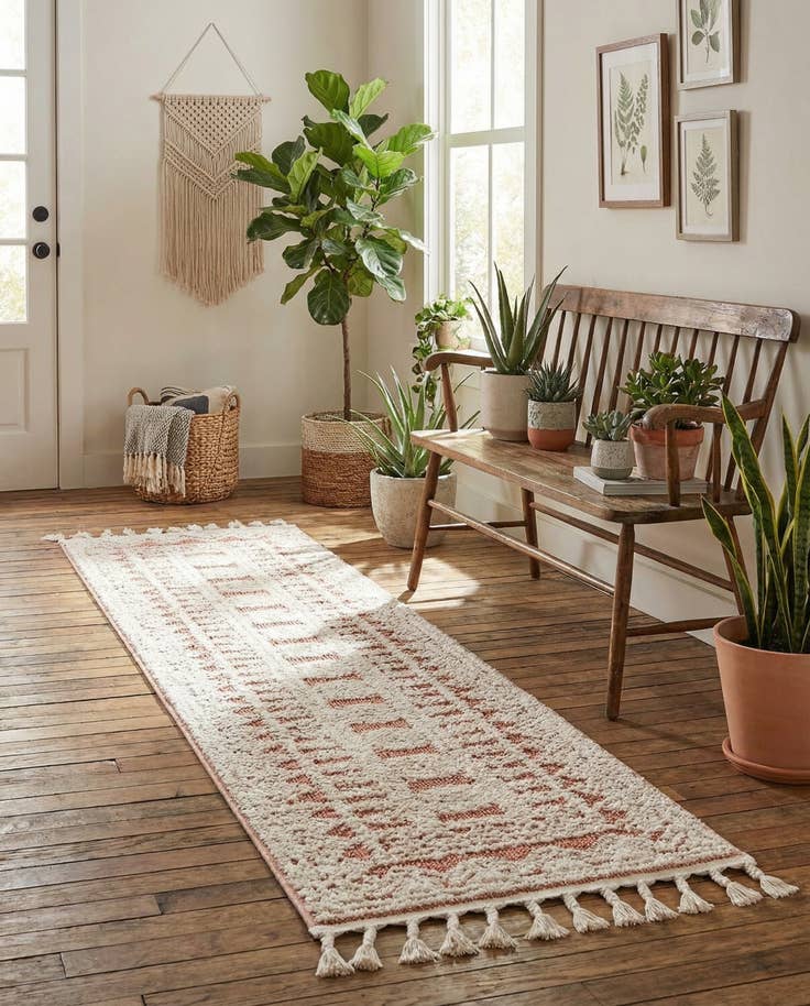 Detail image of 2' x 8' Boho Runner Rug