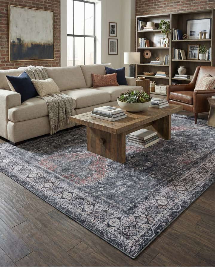 9' 5 x 13' 1 Washable Timeless Rug
