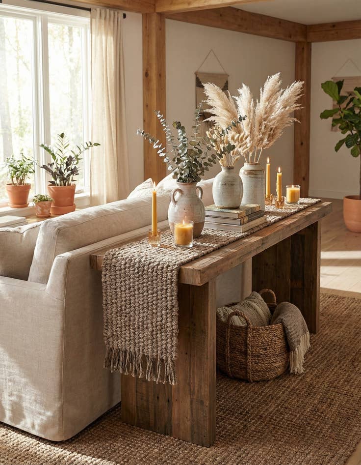 Detail image of 1' 2 x 8' Hand Woven Chunky Jute Table Runner Rug