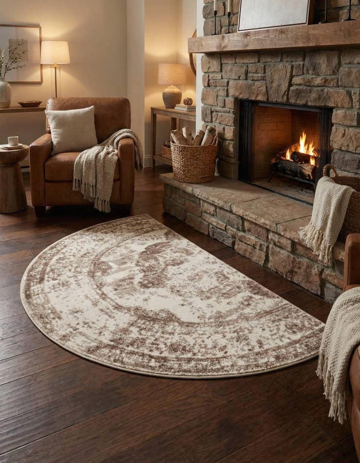 Detail image of 3' 1 x 6' 1 Monaco Hearth Rug