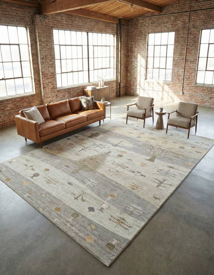 Detail image of 9' 10 x 14' Washable Vivid Rug