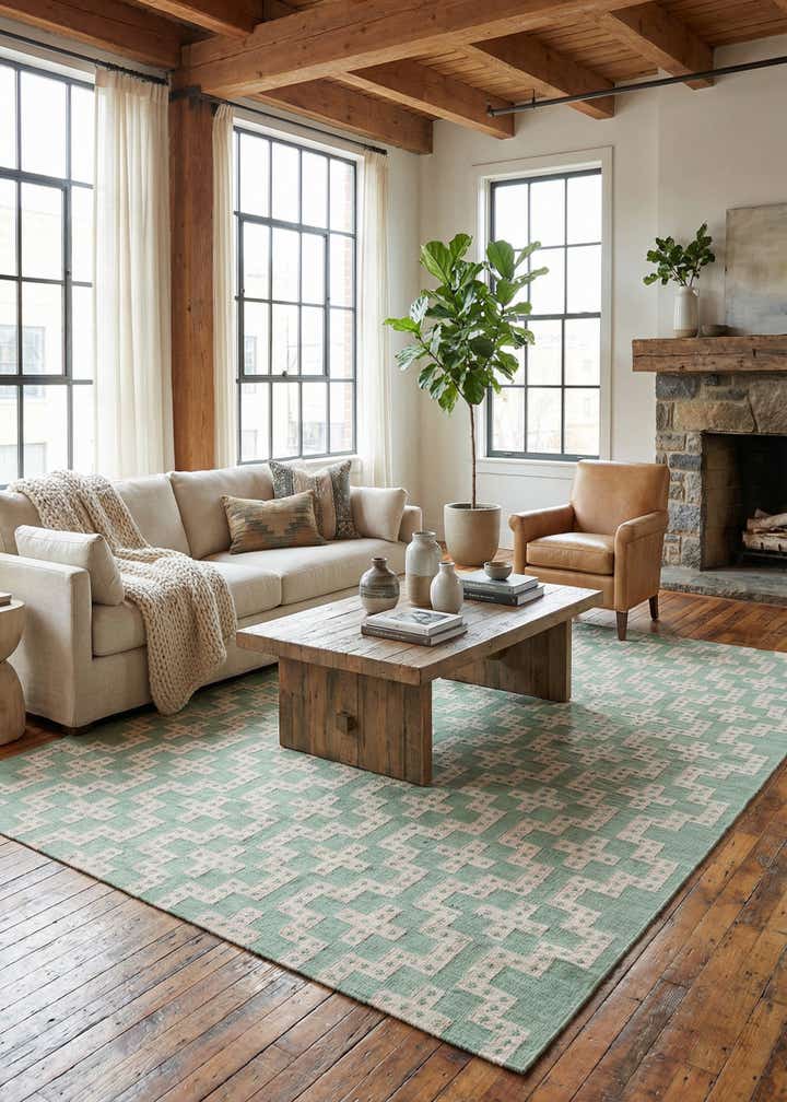 10' x 14' 1 Hand Woven Kilim Wool Rug