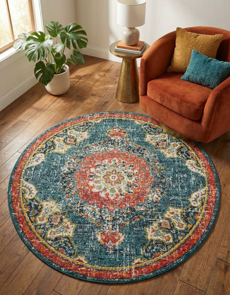 Detail image of 6' x 6' Madeline Round Rug