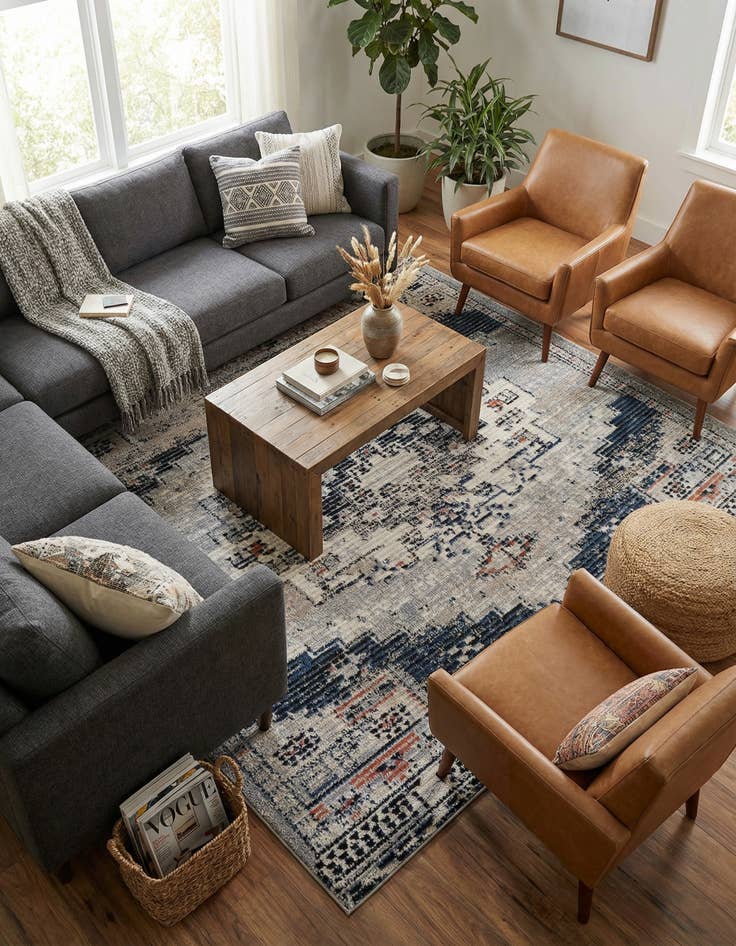 Detail image of 8' x 8' Tucson Square Rug