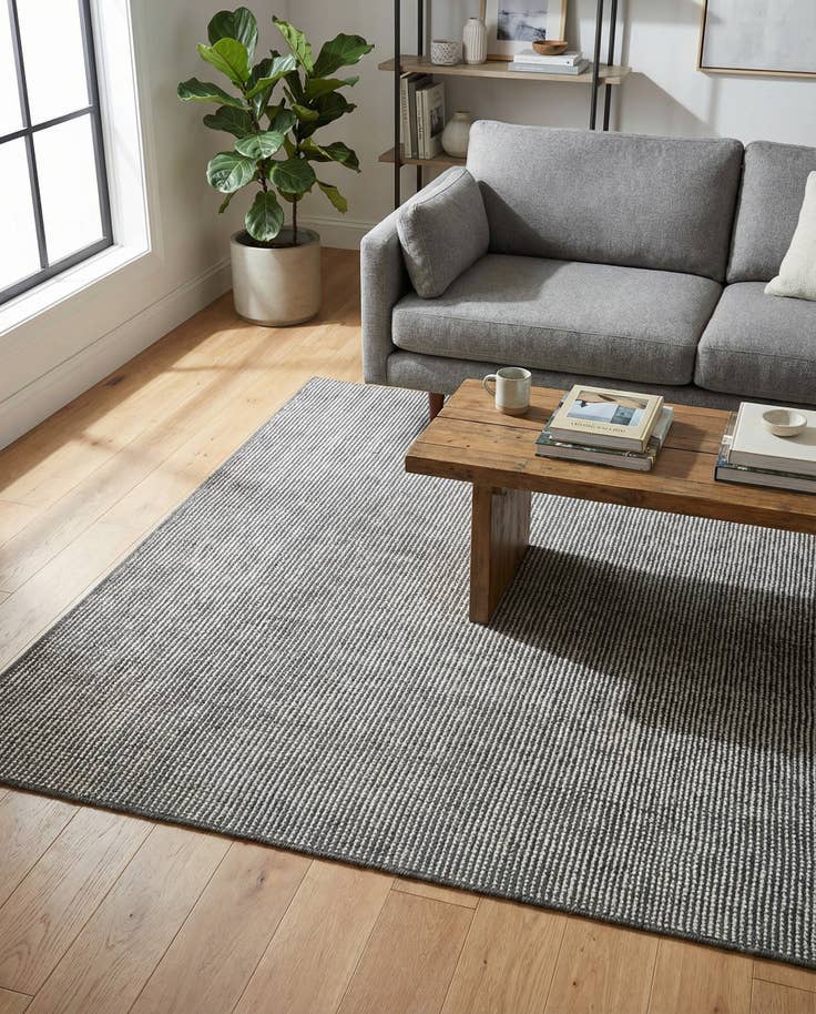 Detail image of 4' 1 x 6' 1 Hand Woven Jill Zarin English Manor Farmhouse Wool Rug