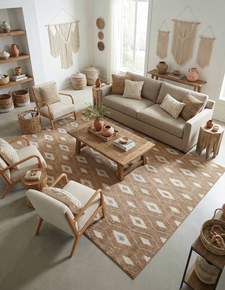 Detail image of 9' x 12' Sepia Rug