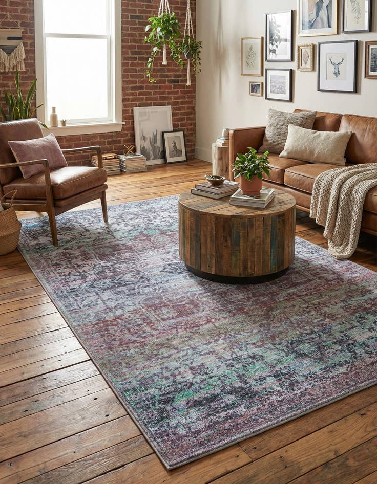 Detail image of 6' x 9'  Washable Renaissance Rug