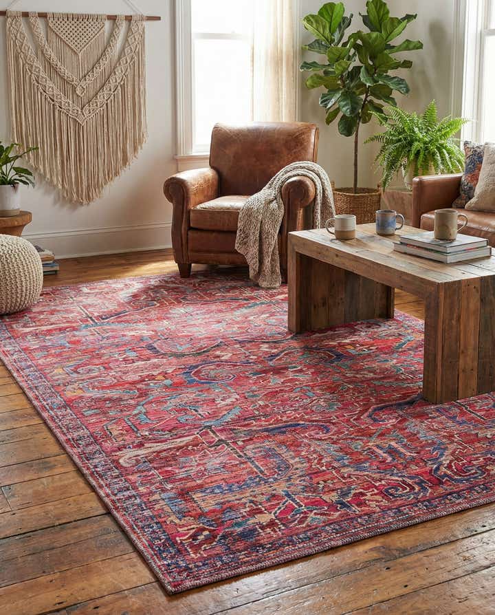 5' 3 x 8' Washable Maahru Rug