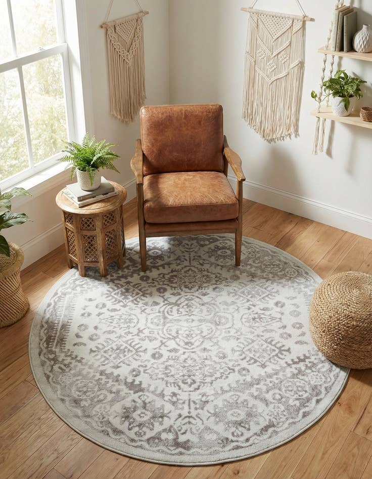 Detail image of 5' x 5' Oxford Round Rug