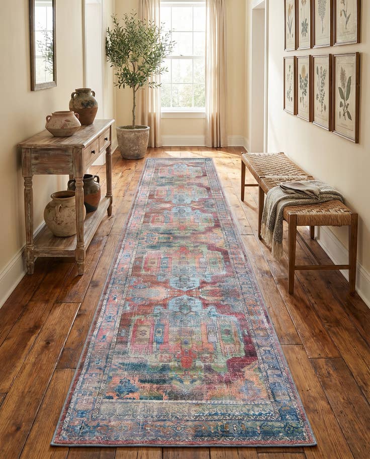 Detail image of 2' 7 x 16' 5 Washable Maahru Runner Rug