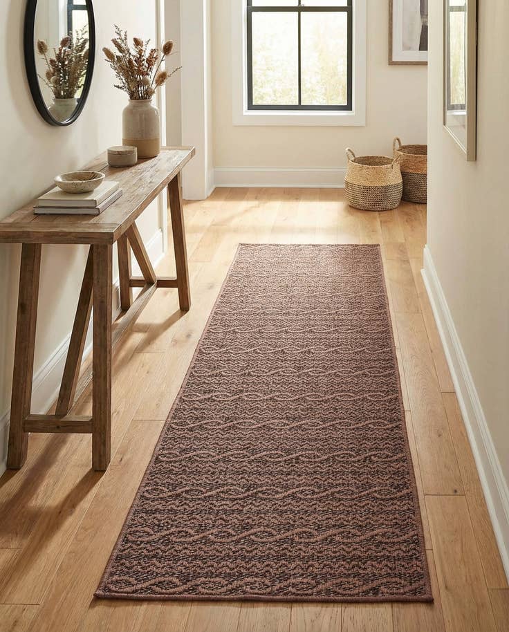 Detail image of 2' 2 x 6' Easy-Clean Modern Indoor / Outdoor Runner Rug