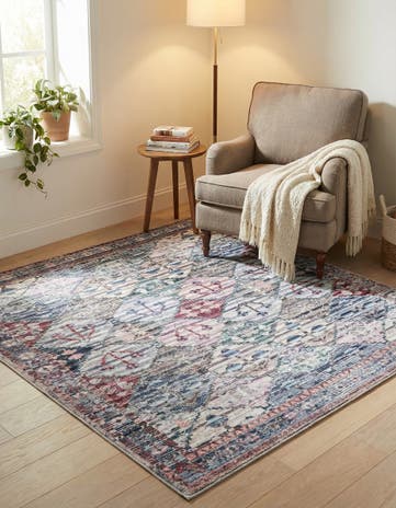 5' 3 x 5' 3 Washable Mangata Square Rug