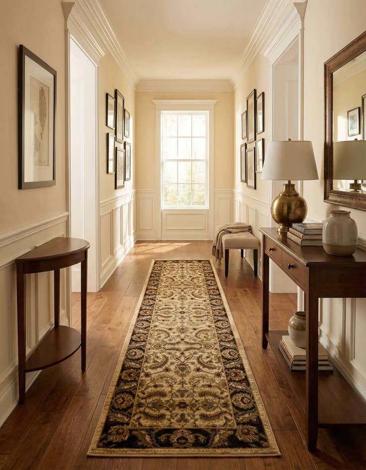 Detail image of 2' 7 x 10' Classic Agra Runner Rug