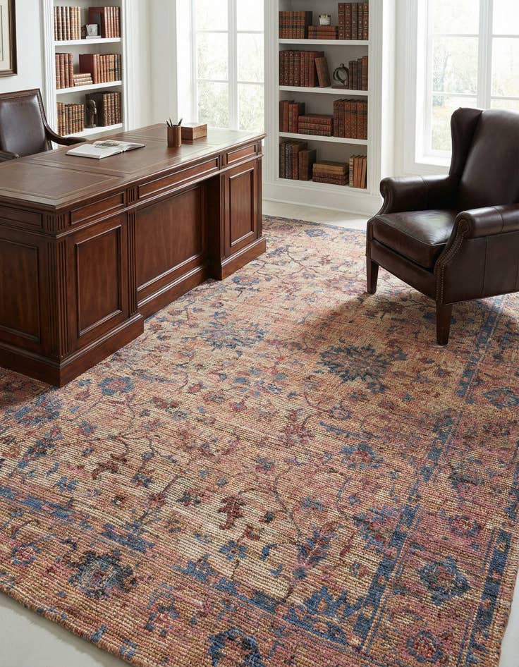 Detail image of 7' 10 x 10'  Hand Woven Chenille Jute Rug