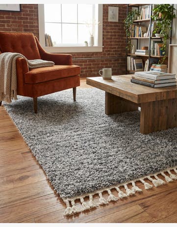 Gray Athena Shag Rug