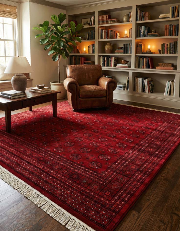 Detail image of 10' x 10' Bokhara Square Rug