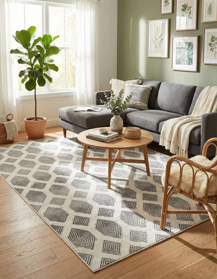 Detail image of 6' 4 x 9' Sabrina Soto Casa Havana Rug