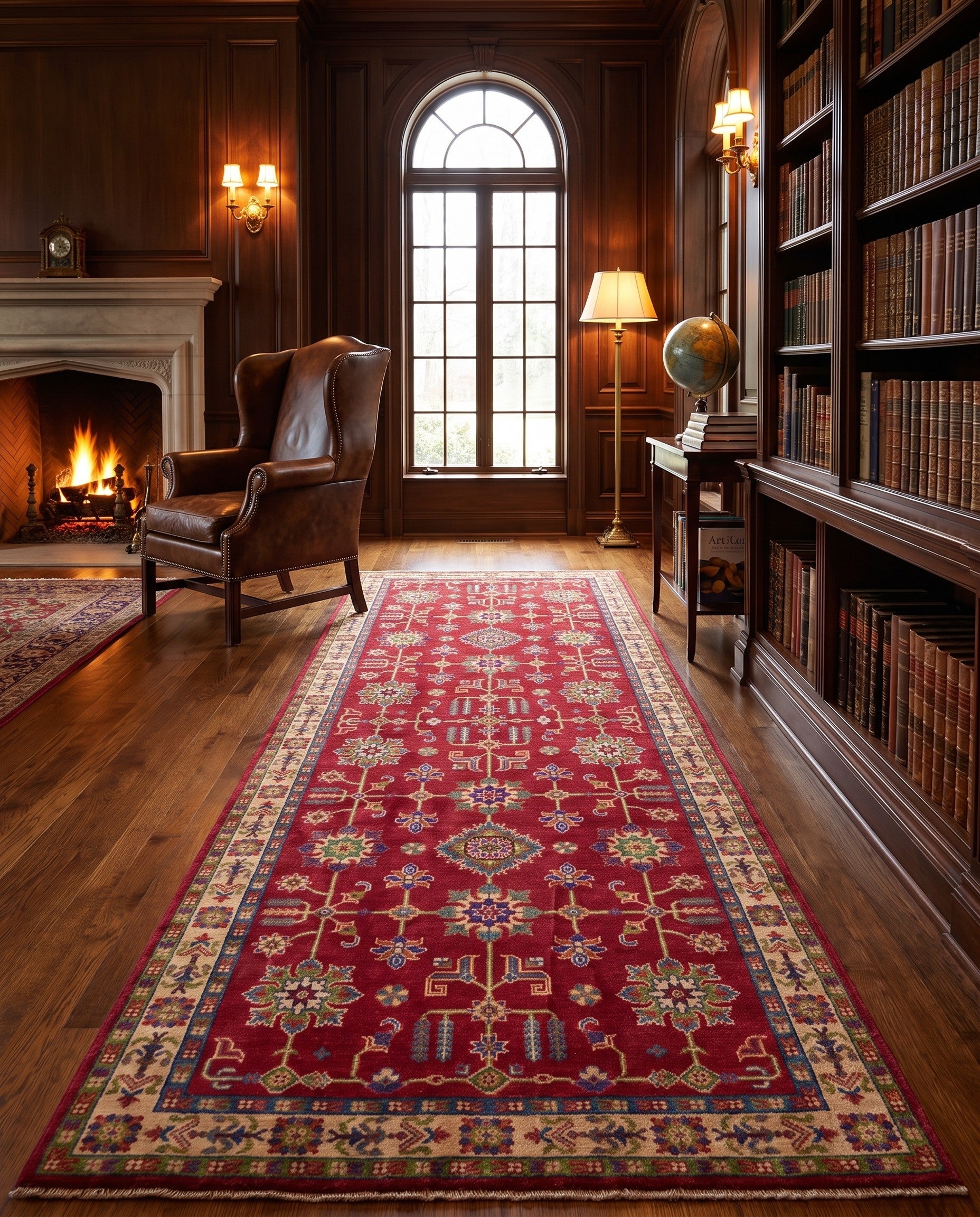 Detail image 3 of 11: 3' 11 x 10' Hand Knotted Kazak Runner Rug