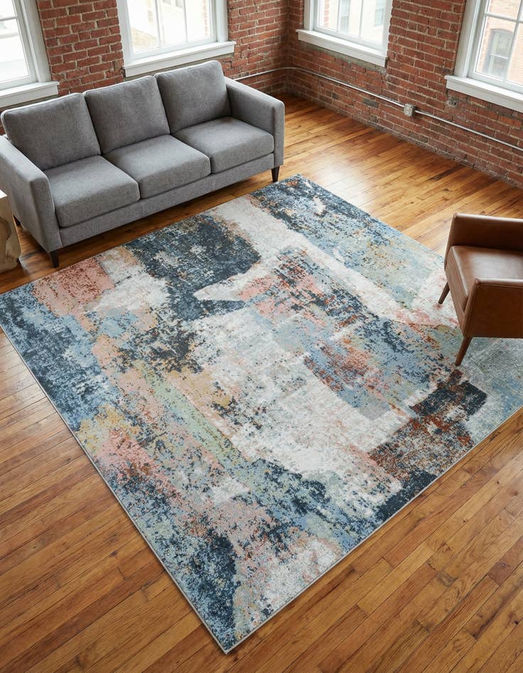 Detail image of 7' 10 x 7' 10 Kamala Washable Square Rug