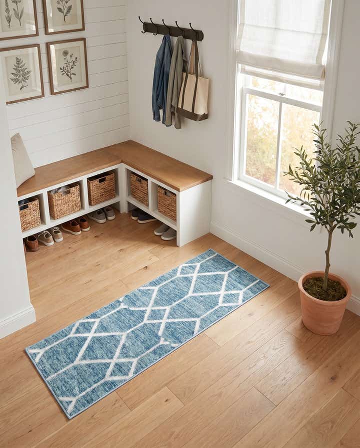 2' x 6' Lattice Trellis Runner Rug
