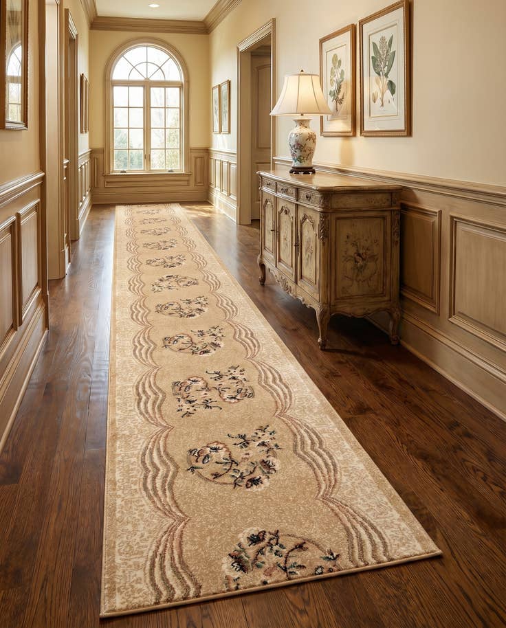 Detail image of 2' 8 x 101' Tabriz Design Runner Rug