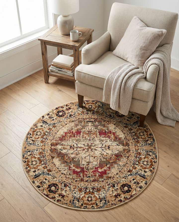 3' x 3' Saturn Round Rug