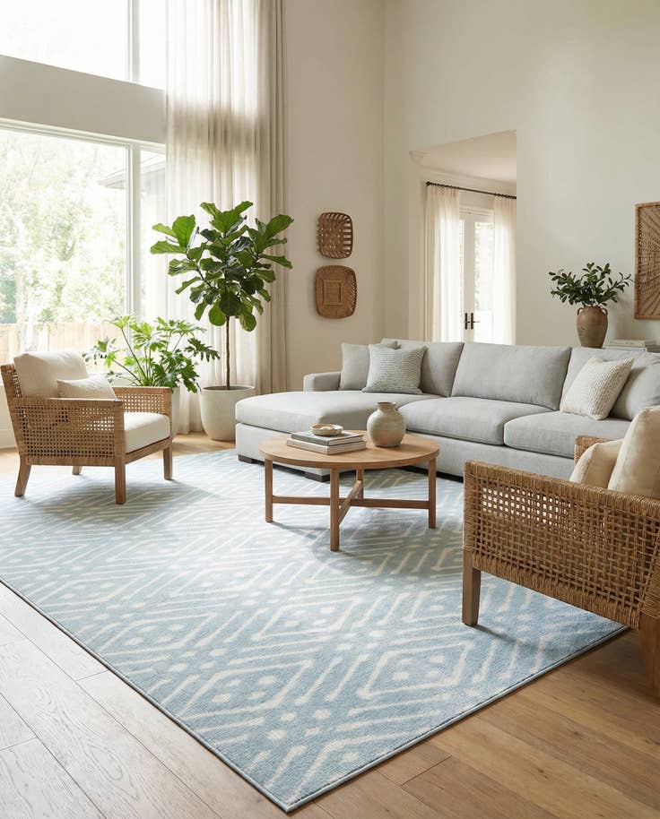 Detail image of 9' x 12' 2 Easy-Clean Sabrina Soto Ella Indoor / Outdoor Rug