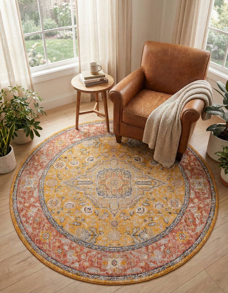 Detail image of 7' 10 x 7' 10 Lola Round Rug