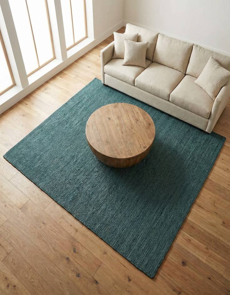 Detail image of 7' 10 x 7' 10  Hand Braided Jute Square Rug