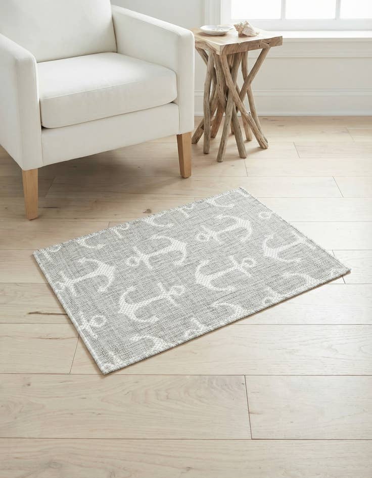 Detail image of 2' x 3'  Washable Coastal Indoor / Outdoor Rug