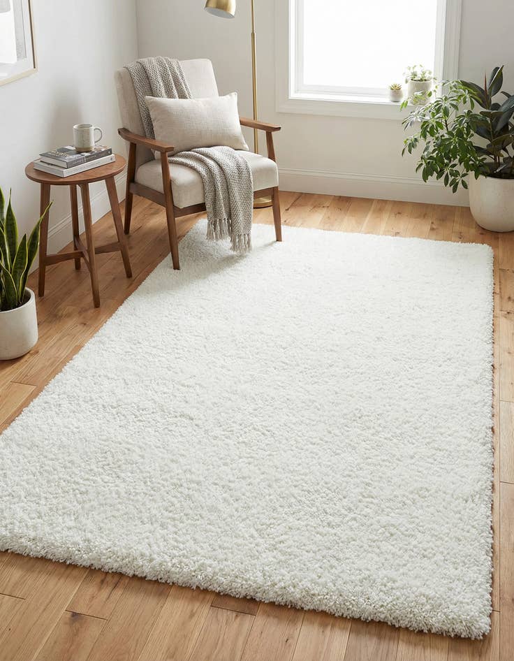 Detail image of 4' x 6' Trellis Shag Rug