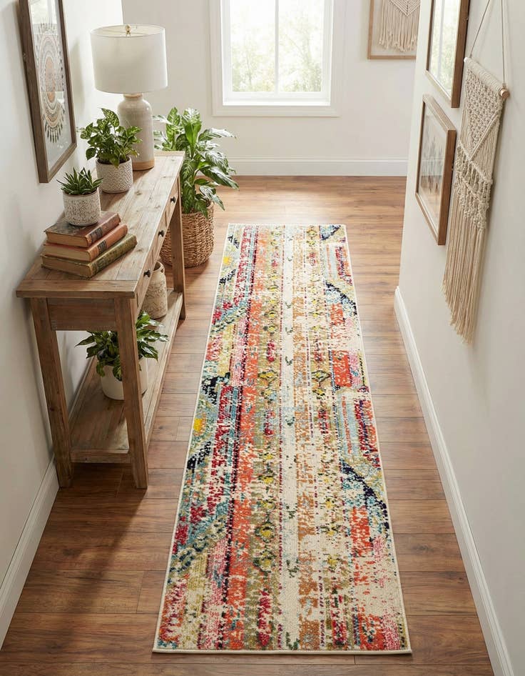 Detail image of 2' x 8' Washable Mesa Runner Rug