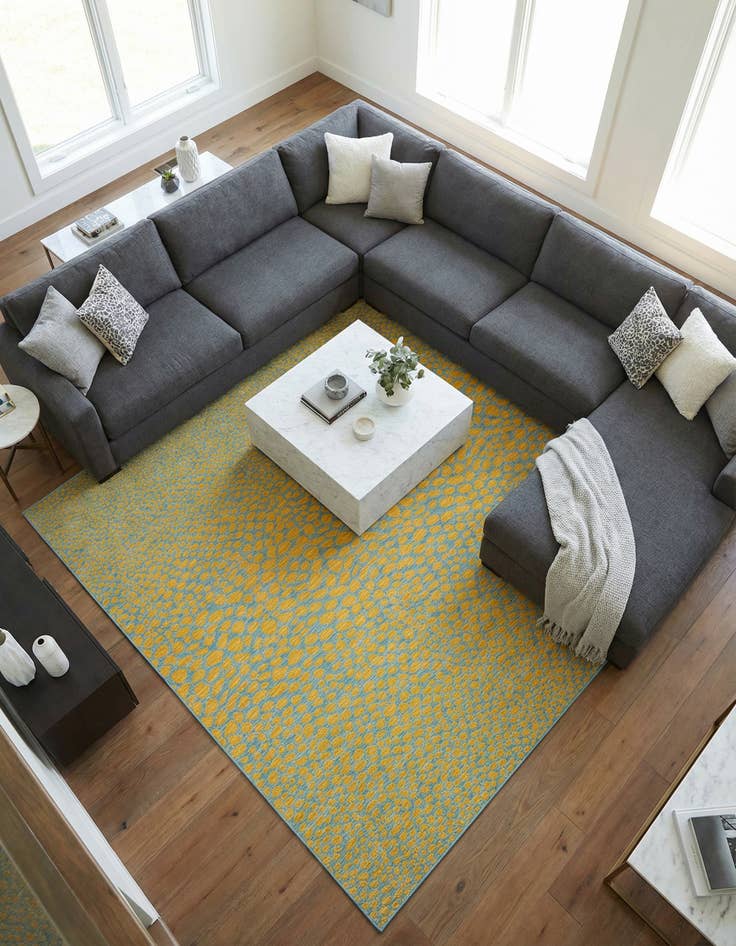 Detail image of 10' 8 x 10' 8 Easy-Clean Jill Zarin Cape Town Indoor / Outdoor Square Rug