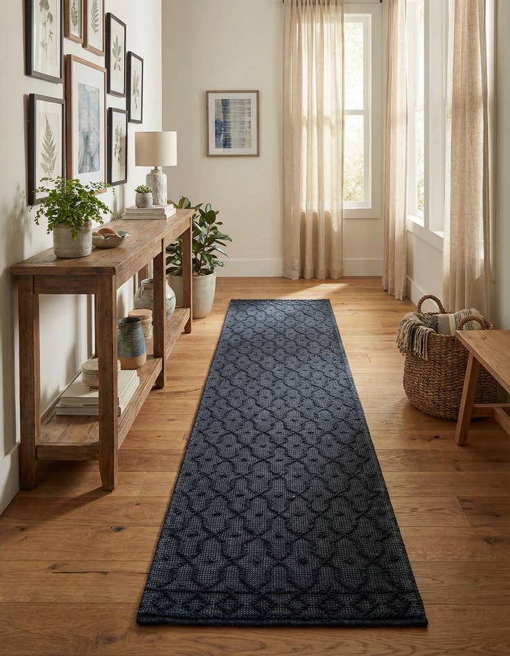 Detail image of 2' 7 x 12' Hand Woven Larsa Jute Runner Rug