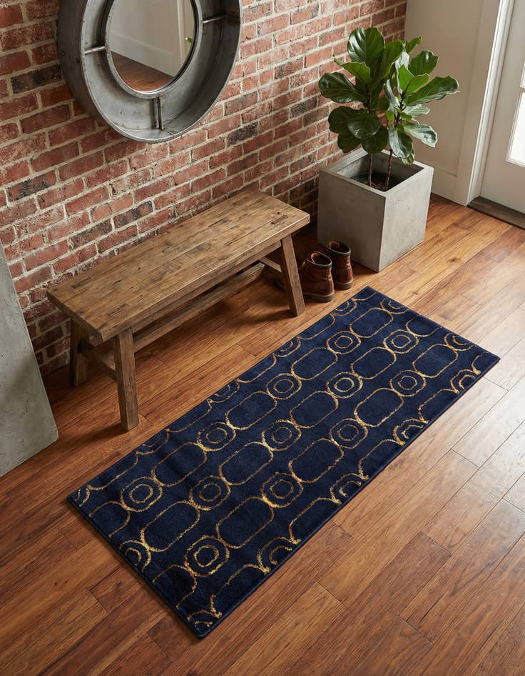 Detail image of 2' x 5' Vogue Geo Runner Rug