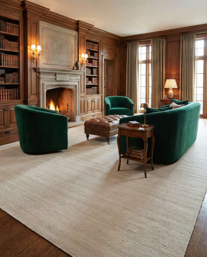 12' x 16' 1 Hand Woven Jill Zarin English Manor Wool Rug