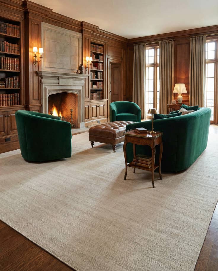 Detail image of 12' x 16' 1 Hand Woven Jill Zarin English Manor Wool Rug