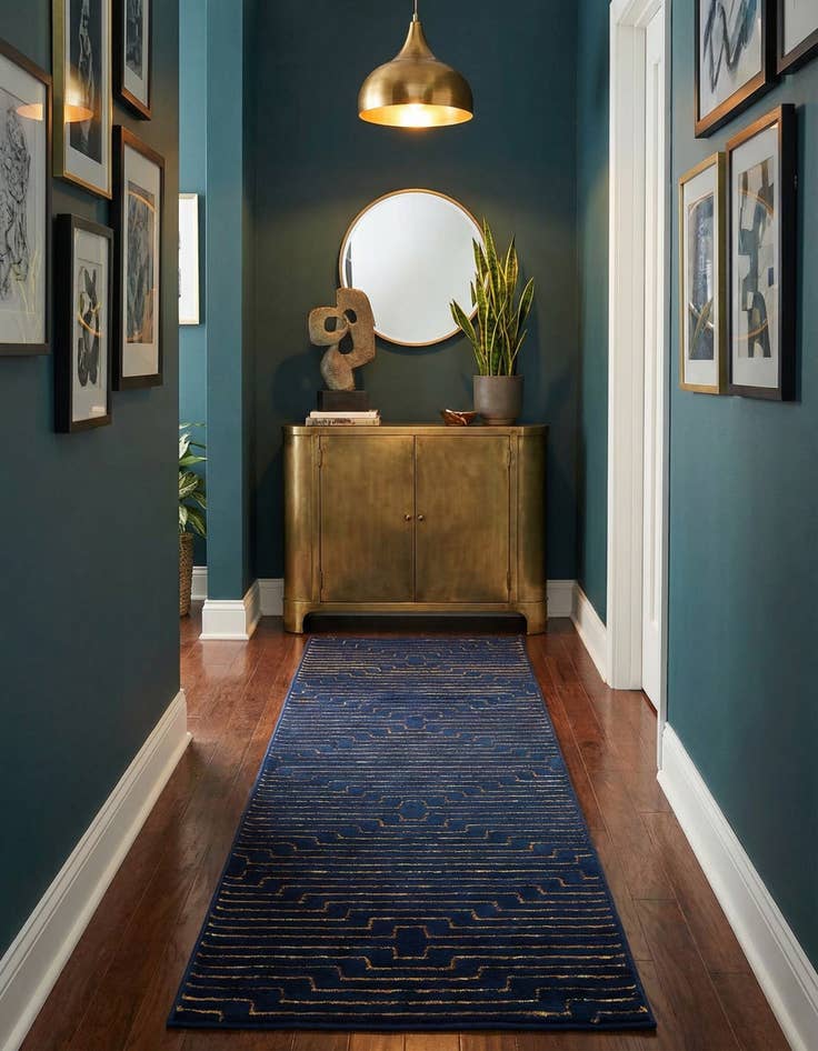 Detail image of 2' x 8' Vogue Geo Runner Rug