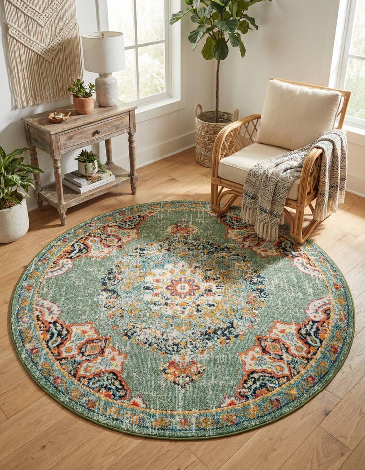 Detail image of 6' x 6' Madeline Round Rug