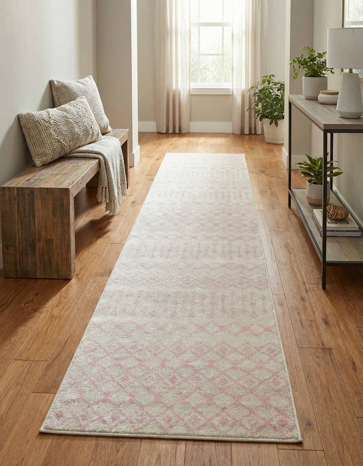 Detail image of 2' 7 x 12' Moroccan Trellis Runner Rug